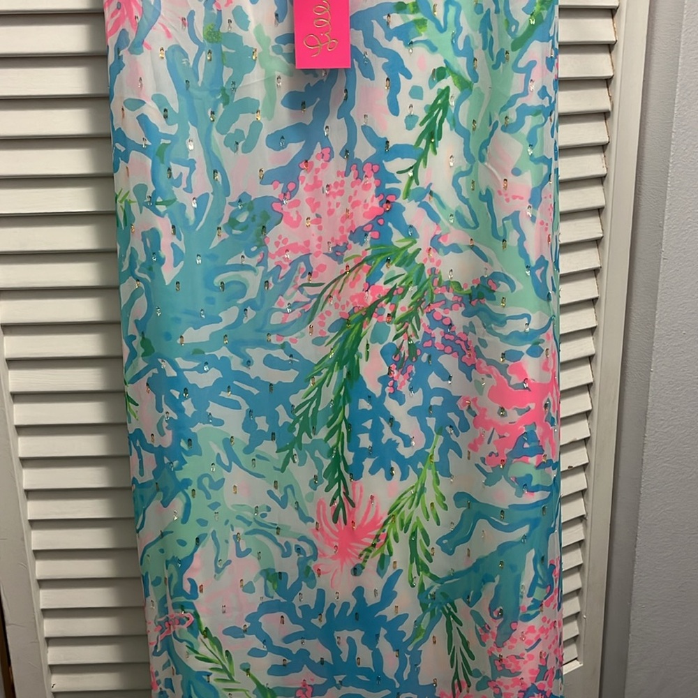 Colorful Floral Sleeveless Dress - Picture 4 of 10